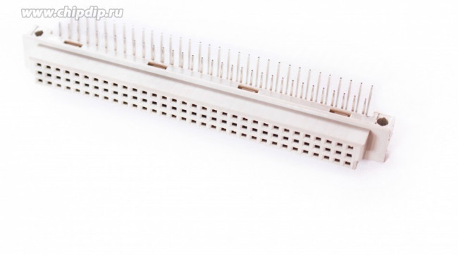 DIN41612R розетка уг.90,32 x 3 ряда AC 64конт