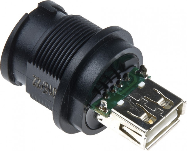 UA-20PMFJ-NC7001, USB Connectors PANEL LOCK 20A