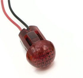 655-2103-103F, LED Panel Mount Indicators 0.5in SnapIn PCB DOMED RED