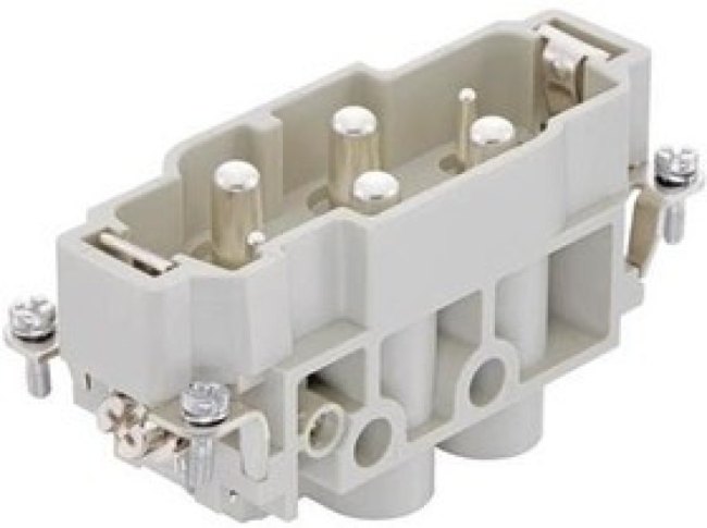 09380062601, Heavy Duty Power Connectors HAN K 4+2P M SCREW SCREW TERMINATION 09380062601, Heavy Duty Power Connectors HAN K 4+2P M SCREW SCREW TERMINATION