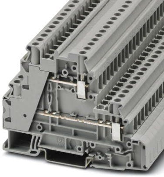 3214362, UT 4-L/L Series Grey DIN Rail Terminal Block, Screw Termination 3214362, UT 4-L/L Series Grey DIN Rail Terminal Block, Screw Termination