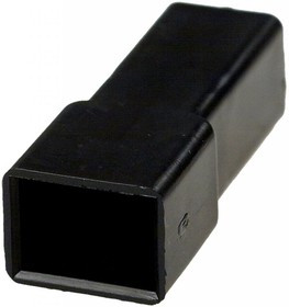 180916-5, Корпус разъема FASTIN-FASTON колпачек 1 конт 6.35 mm черн.