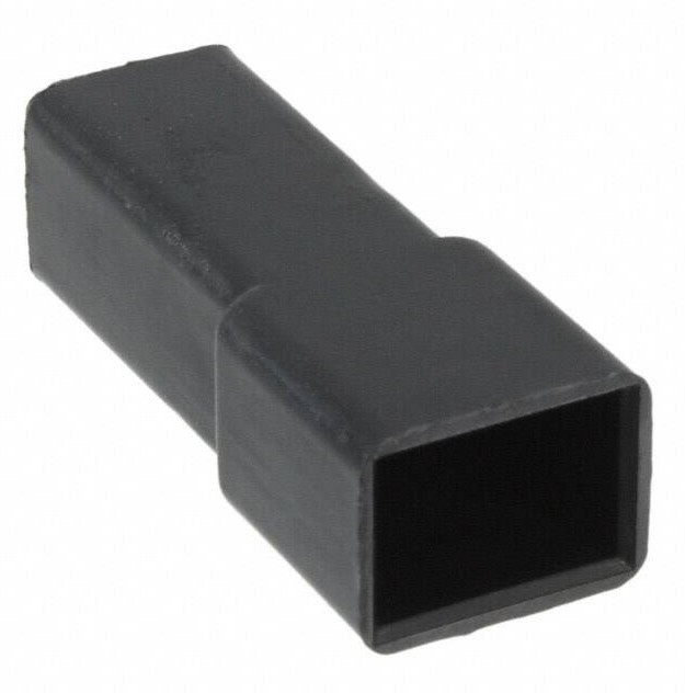 180916-5, Корпус разъема FASTIN-FASTON колпачек 1 конт 6.35 mm черн.