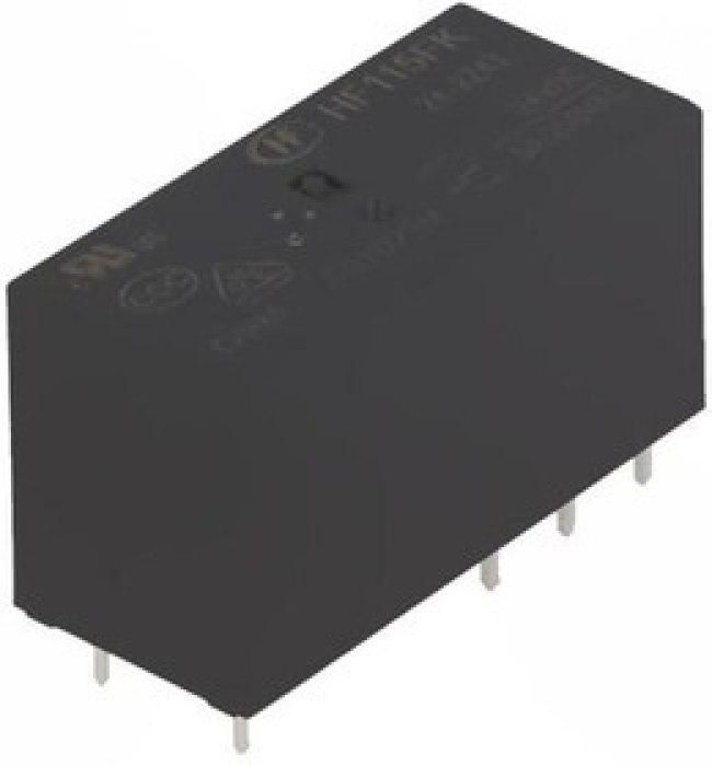 HF115FK/24-2Z4T, Реле: электромагнитное, DPDT, Uобмотки: 24ВDC, 8A/250ВAC, 8А