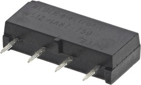 MS12-1A87-75D, PCB Mount Reed Relay, 12V dc Coil, SPST, 200V dc Max, 0.5 A Max, 700 MS12-1A87-75D, PCB Mount Reed Relay, 12V dc Coil, SPST, 200V dc Max, 0.5 A Max, 700