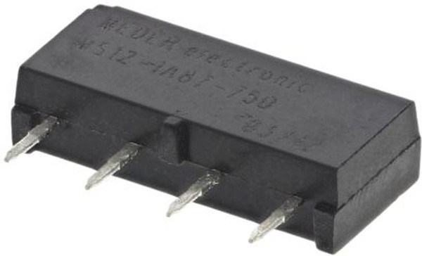 MS12-1A87-75D, PCB Mount Reed Relay, 12V dc Coil, SPST, 200V dc Max, 0.5 A Max, 700 MS12-1A87-75D, PCB Mount Reed Relay, 12V dc Coil, SPST, 200V dc Max, 0.5 A Max, 700