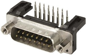 09664227803, Разъем D Sub, угловой, Standard, Штекер, 37 контакт(-ов), DC, Пайка