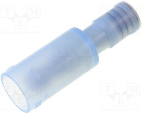 PC4020-M-WP, Наконечник: круглый, "папа", d: 4мм, 2мм2, обжим, на провод, синий