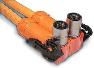 PL282X-301-50, 10mm Powerlok 2 Way Plug R/A For 50mm2 PL282X-301-50, 10mm Powerlok 2 Way Plug R/A For 50mm2