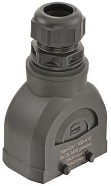 19431100427, Разъем для тяжелых условий, IP66, With Gland, Нейлон (Полиамид), Армированный Стекловолокном 19431100427, Разъем для тяжелых условий, IP66, With Gland, Нейлон (Полиамид), Армированный Стекловолокном