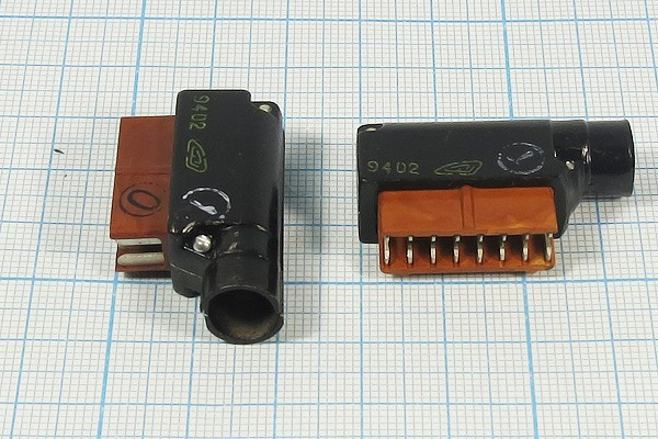 Разъем Прямоугольный соединитель вилка, контакты 16C, на кабель, угловой, РШ2Н-1-30