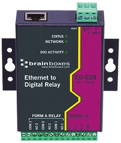 ED-038, Ethernet Modules Ethernet to 3 x Relay + 3 Digital