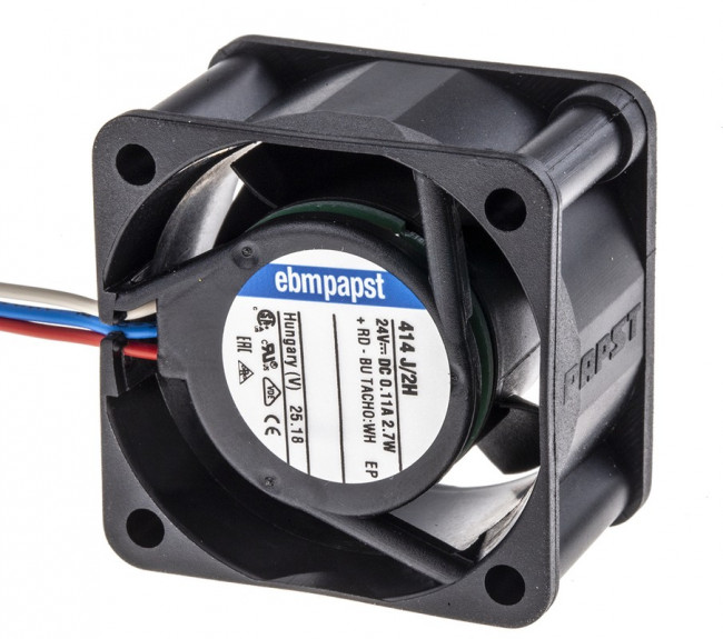 Вентилятор Ebmpapst 414 J/2H 24V DC 110mA 2.7W 40x25 3pin
