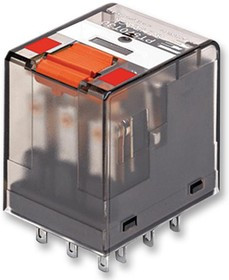 7-1419111-1, Универсальное реле, серия PT, силовое, без защелки, 3PDT, 24В DC, 10А