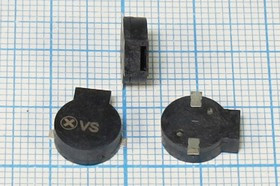 Зуммер магнитоэлектрический без генератора, 9x 3m11, напряжение 3.0В, сопротивление 16 Ом, частота 3