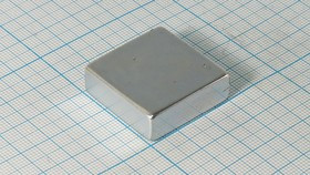 Магнит 30,0x30,0x10, параллелепипед, Ni, N35