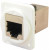 CP30222SXW, Адаптер в линию, Cat6, Plain Hole, RJ45, RJ45, Переходник, Встраиваемый в Линию, FT, Гнездо