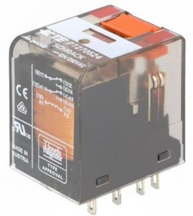 PT270524, Industrial Relays DPDT 12A 24 VAC PT270524, Industrial Relays DPDT 12A 24 VAC