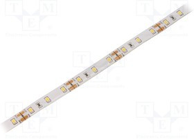 HH-S60F010-2835-12 WW WHITE PCB IP65, Лента LED, белый теплый, 2835, 12В, LED/м: 60, 10мм, белая PCB, IP20