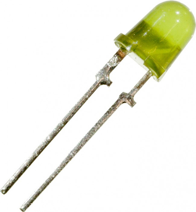АЛ307НМ, Светодиод зеленый 50° d=5мм 6мКд 567нМ