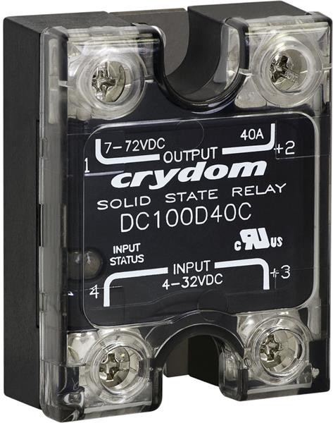 DC100D80, Solid State Relays - Industrial Mount SSR DC OUTPUT 72VDC/80A 4-32VDC
