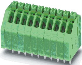 1989816, COMBICON Series PCB Terminal Block, 2.5mm Pitch, Through Hole Mount, 1-Row, Solder Termination