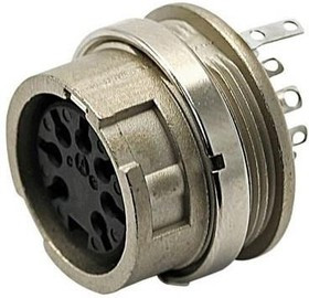T3447-100, Circular DIN Connectors MALE RECEPTACLE 7 WAY