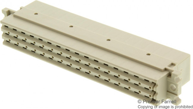 166569-1, Eurocard 48 Way 3.81 mm, 5.08 mm Pitch, Type F, 3 Row, Straight DIN 41612 Connector, Socket
