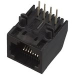 5555164-1 (TJ2A-8P8C), Розетка RJ45 CAT.3, на плату, угловая