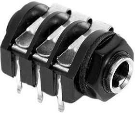 ACJM-PHR, Phone Connectors 1/4"HOR CHASIS CONN PLSTC