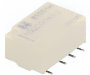 AGQ200A12, Реле: электромагнитное, DPDT, Uобмотки: 12ВDC, 0,3A/125ВAC, 1028Ом AGQ200A12, Реле: электромагнитное, DPDT, Uобмотки: 12ВDC, 0,3A/125ВAC, 1028Ом