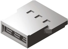 51005-0400, Female Connector Housing, 2mm Pitch, 4 Way, 1 Row 51005-0400, Female Connector Housing, 2mm Pitch, 4 Way, 1 Row