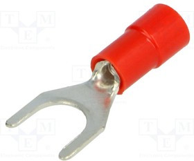 BM00132, Наконечник: вилка, M6, d: 6,2мм, 0,25-1,5мм2, обжим, на провод, медь