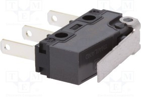 AVL3815AT, Микропереключатель SNAP ACTION, с рычагом, SPDT, 5A/250ВAC, IP40