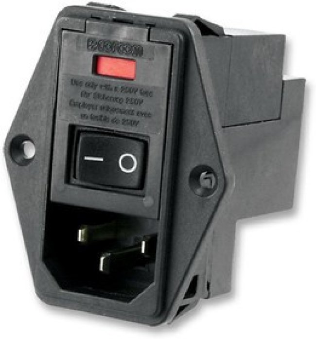 8-6609955-8, CONNECTOR, POWER ENTRY, RCPT, 10A, 250VAC