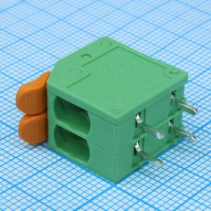 DG2204R-5.0- 02P-14-00A(H), Клеммник зажимной на плату DG2204R-5.0- 02P-14-00A(H), Клеммник зажимной на плату