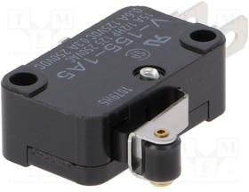 V-155-1A5, Микропереключатель SNAP ACTION; с рычагом (с роликом); SPDT