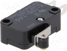 V-155-1A5, Микропереключатель SNAP ACTION; с рычагом (с роликом); SPDT