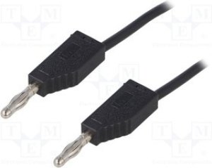 LK425-A/X-10021, Измерительный провод, 60ВDC, 30ВAC, 32А, Дл: 1м, черный LK425-A/X-10021, Измерительный провод, 60ВDC, 30ВAC, 32А, Дл: 1м, черный