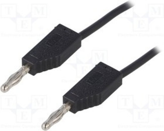 LK425-A/X-10021, Измерительный провод, 60ВDC, 30ВAC, 32А, Дл: 1м, черный