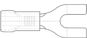 19198-0004, Spade Tongue Terminal 18-22AWG Copper Red 23.2mm Electro Tin Avikrimp™ Bag