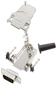 6355-0047-01, DE-9 Plug D-Sub Connector Kit, Zinc