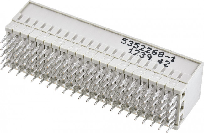 5352268-1, Z-PACK HM 2mm Pitch Hard Metric Type B Backplane Connector, Female, Straight, 22 Column, 5 Row, 110