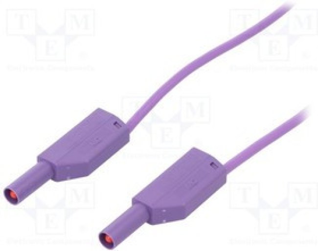 SLK425-E/N-10026, Измерительный провод, 32А, с осевым гнездом 4мм, Дл: 1м