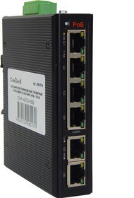 PoE Коммутатор промышленный, Гигабитный, с креплением на DiN рейку, CO-PF-4GP2G-P506, 4PoE + 2RJ45, ComOnyx