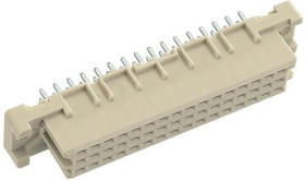 09232486824, Conn DIN 41612 F 48 POS 2.54mm Solder ST Thru-Hole Box