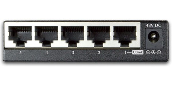 FSD-504HP, Неуправляемый коммутатор Planet 4 порта 10/100Мб/с 802.3at РоЕ, 60 Ватт, 1 порт 10/100Мб/с