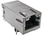 2250128-1, Modular Connectors / Ethernet Connectors MAGJACK 1PORT TD nPoE 10GBT LED