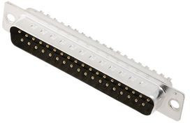 2101-0180-04, DC-37 D-Sub Connector, Plug, Soldering