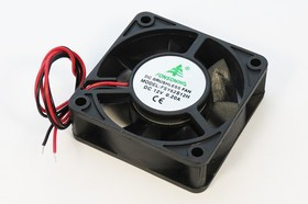 Вентилятор 60x60x20, напряжение 12В, ток 0,20А, выводы 2L, подшипник скольжения, FSY62S12H